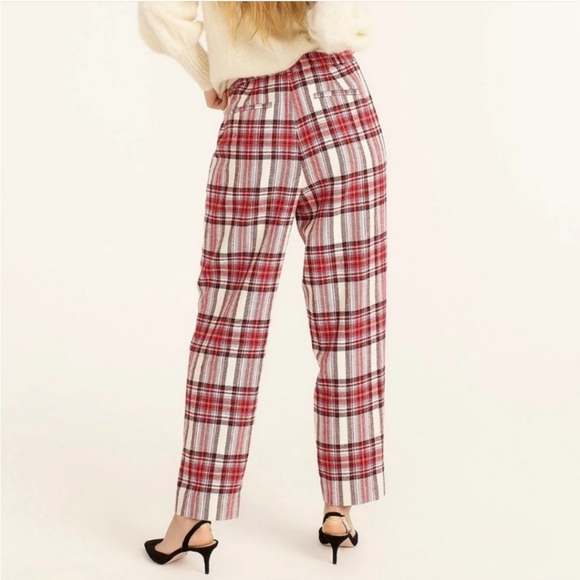 J. Crew Tapered-leg Wool Pant In Vintage Plaid Size 8 - Picture 5 of 10
